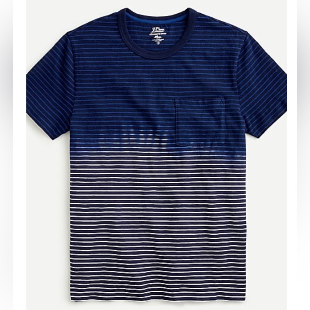 J. Crew | Tonal tie-dyed stripe T-shirt